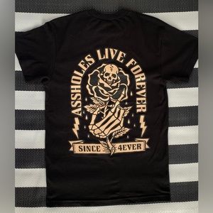 New A**holes Live Forever Linda Finegold Tshirt SMALL
